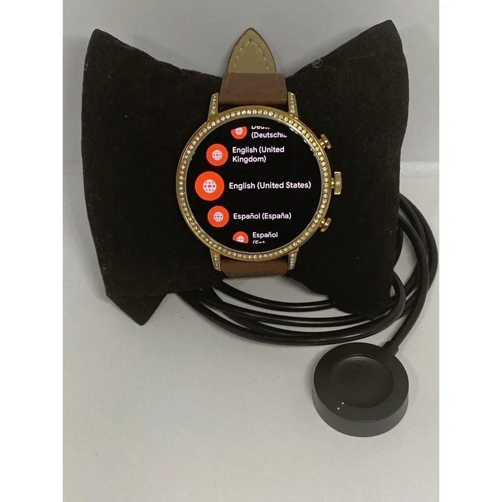 Fossil Gen 4 Authentic Digital Dial Smart Watch Custom Band FTW6015 AB83